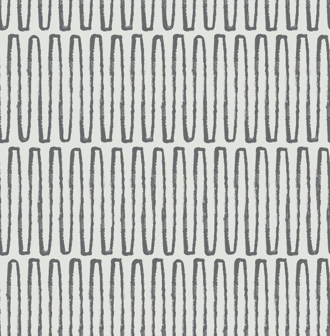NuWallpaper Porter Charcoal Peel & Stick Wallpaper